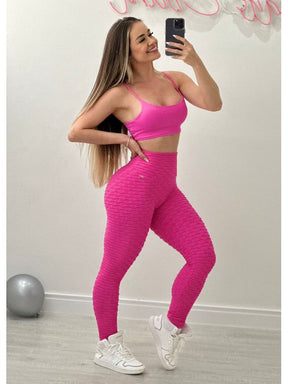 Conjunto Legging Jacquard Stronger Pink