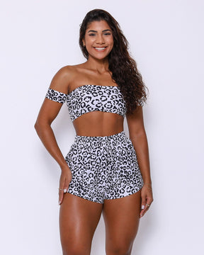 Conjunto Short Básico Light Onça Colors + Top Ciganinha