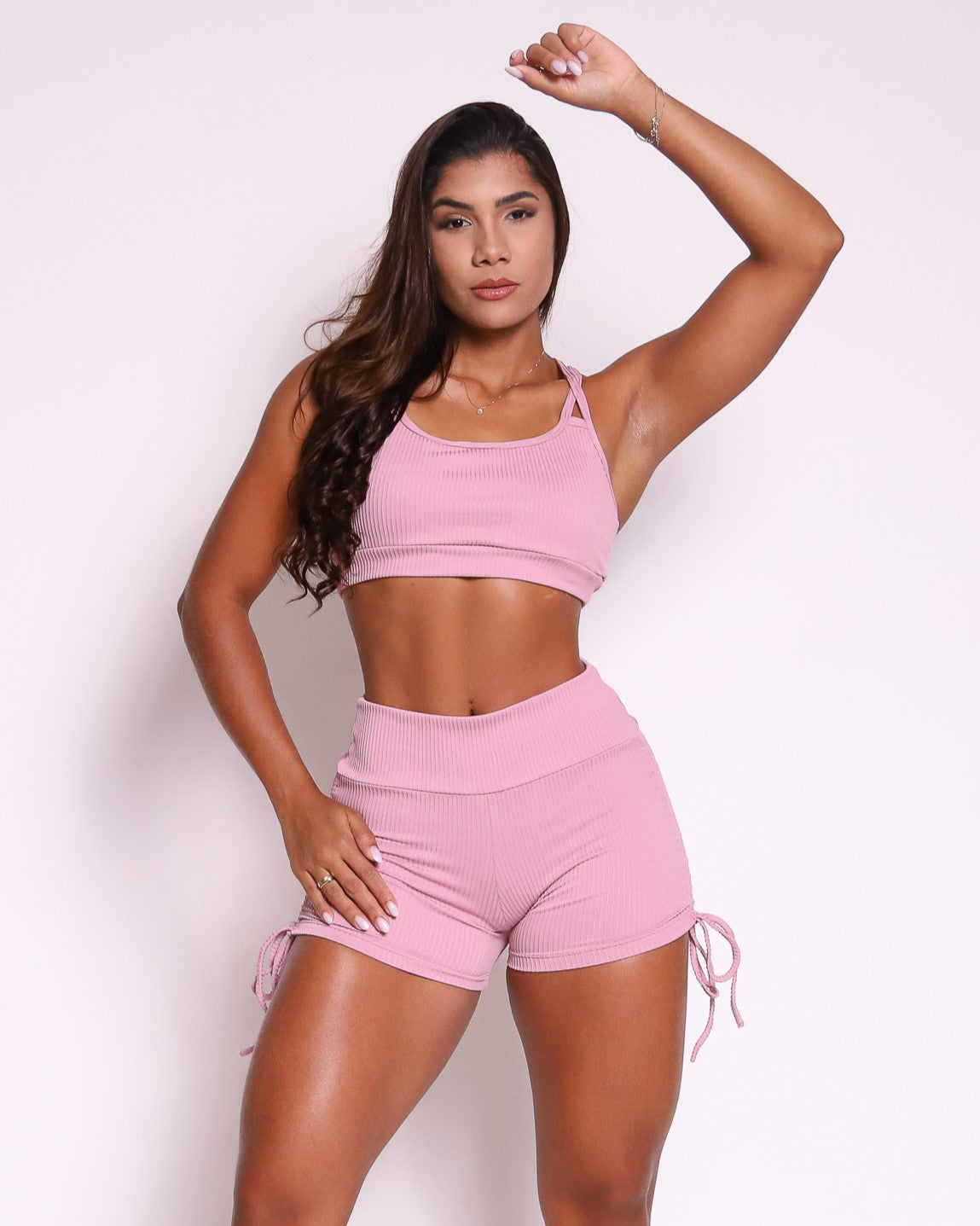 Conjunto Short Básico Cross Valência + Top Lu