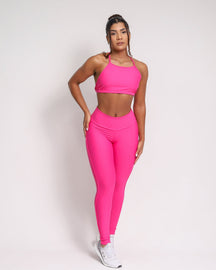 Conjunto Legging Empina Bumbum Ajuste Light + Top Paula