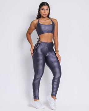 Conjunto Legging Empina Bumbum Cirre + Top Tai