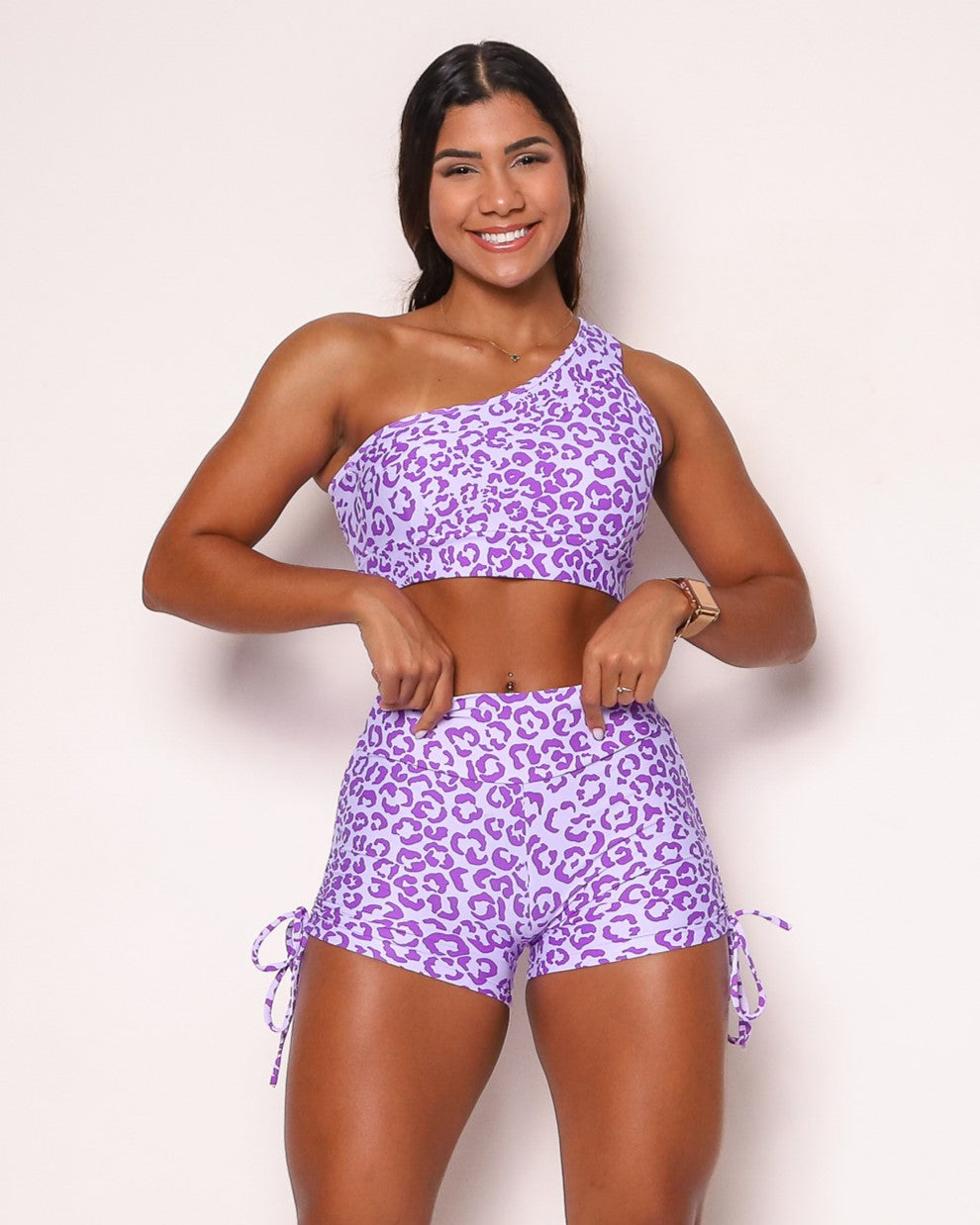 Conjunto Short Básico Cross Onça Colors + Top Paloma