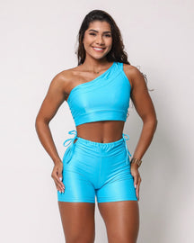 Conjunto Short Empina Bumbum Ajuste + Top Paloma