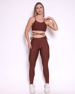 Conjunto Legging Empina Bumbum Ajuste Light + Top Paula