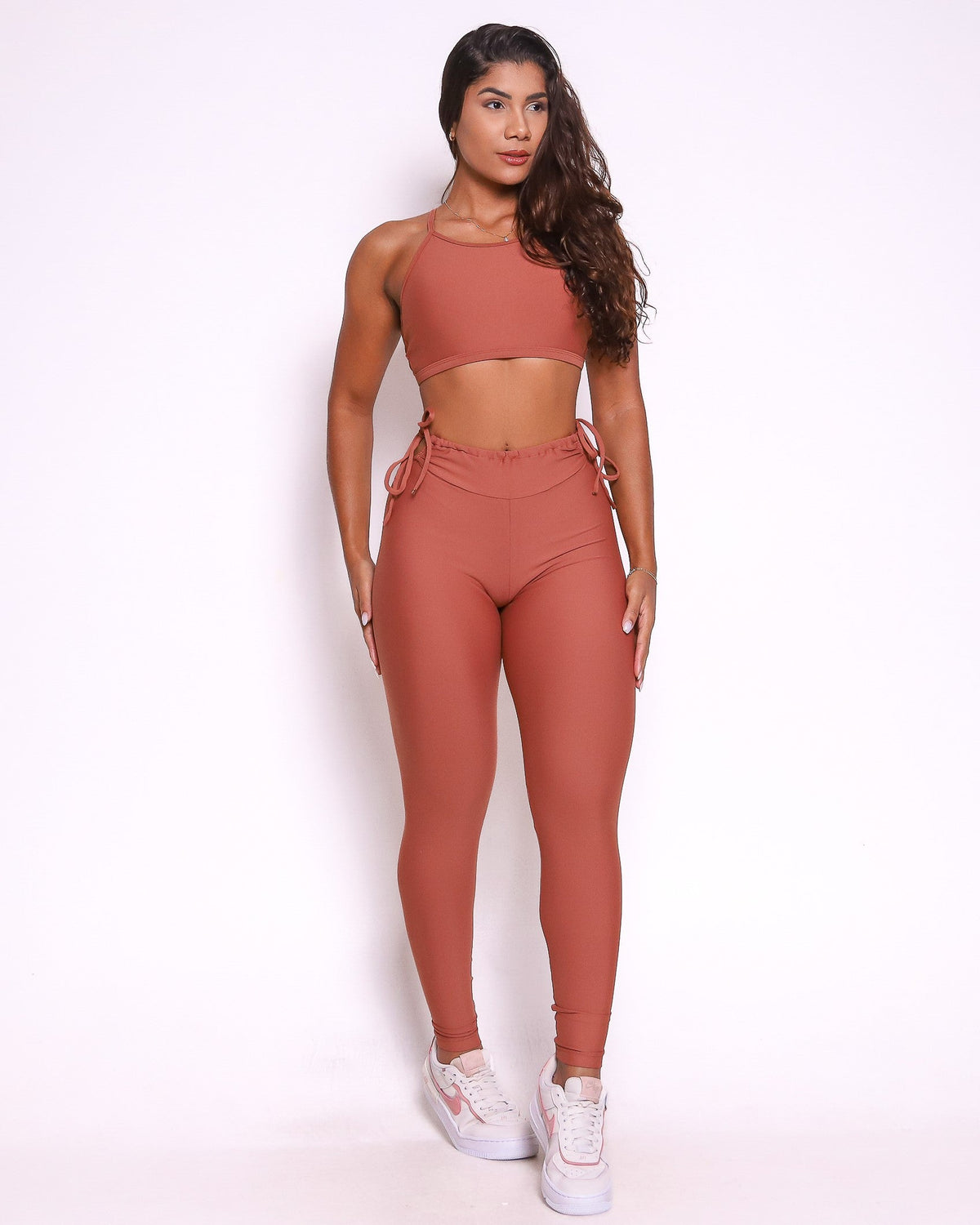 Conjunto Legging Empina Bumbum Ajuste Light + Top Paula