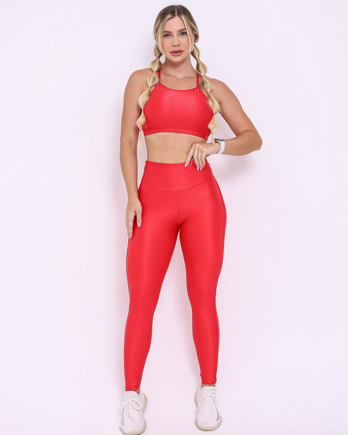 Conjunto Legging Empina Bumbum Ajuste Light + Top Paula